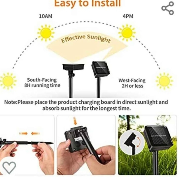 Solar-Powered Multi-Color Holiday String Lights - Picture 3 of 7